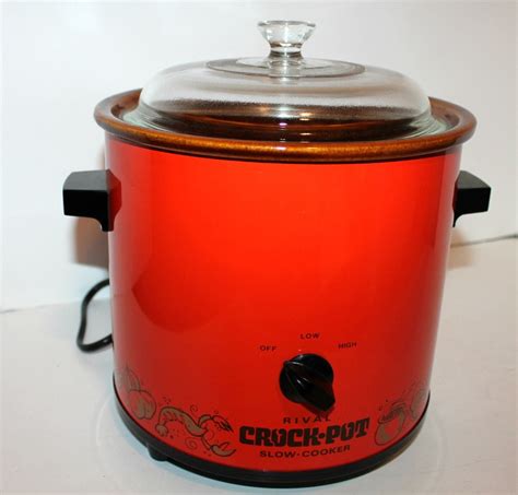 Vintage Rival Crock Pot Model 3355 5 Quarts/4.7 Liters Blue and White Design. Opens in a new window or tab. Pre-Owned. $101.81. Extra 7% off with coupon. or Best Offer. 